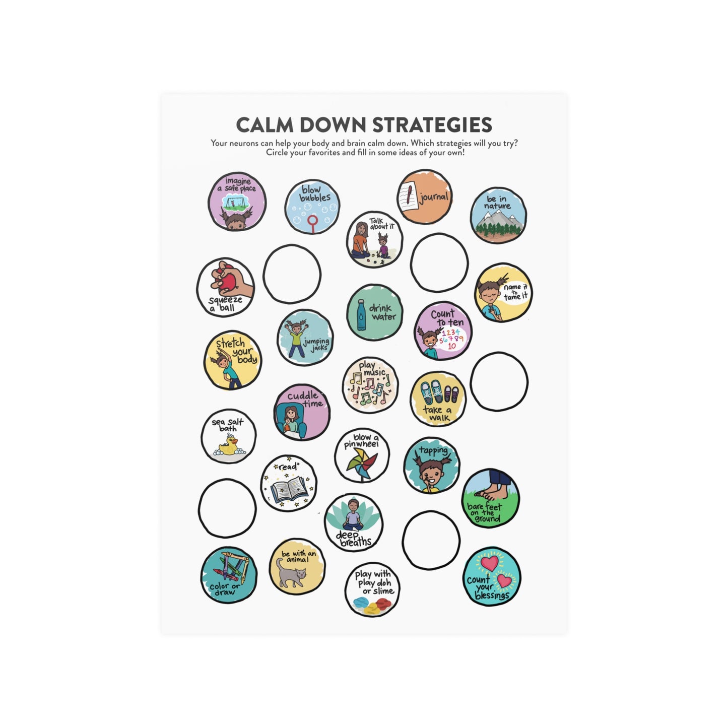Poster: Calm Down Strategies