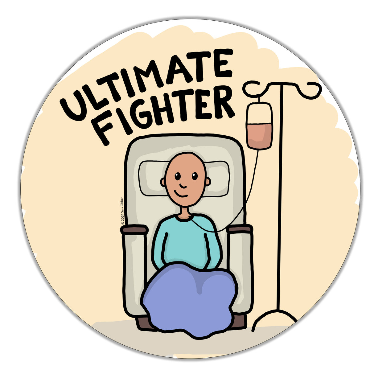 Ultimate Fighter - Cancer Sticker